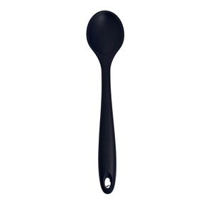 Black Silicone‎ Mixing Spoon Heat Resistant Kitchenware Cooking Tool Utensil